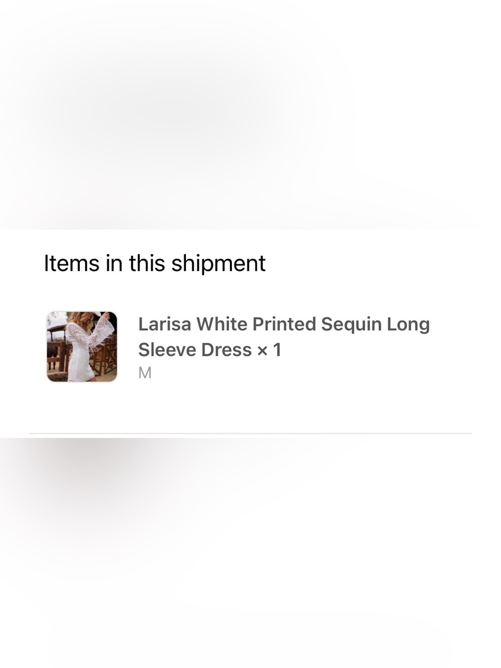 12th Tribe Larisa White Sequin Dress, Size M - Picture 3 of 7